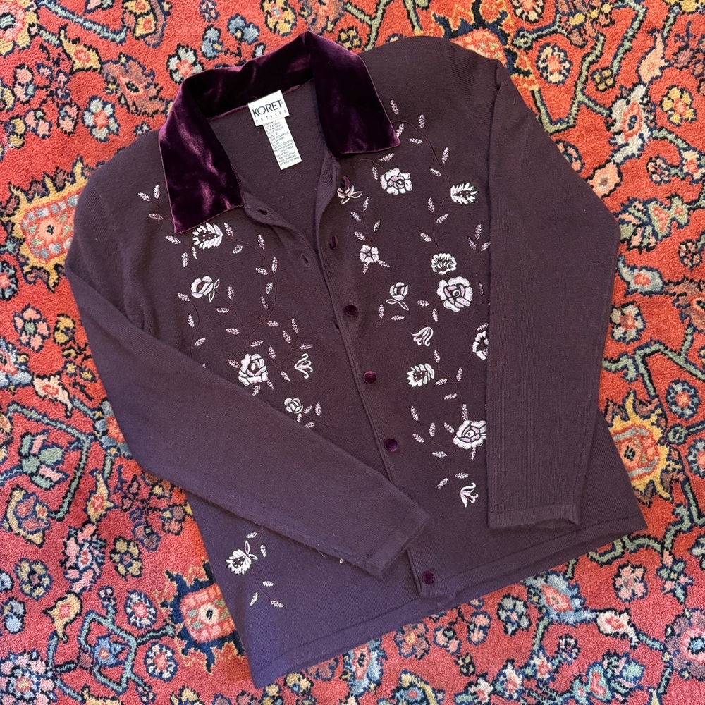 Vintage Embroidered Cardigan